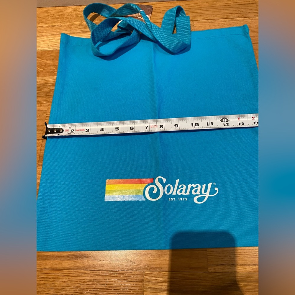 NWT Solaray Blue Canvas Tote-bag